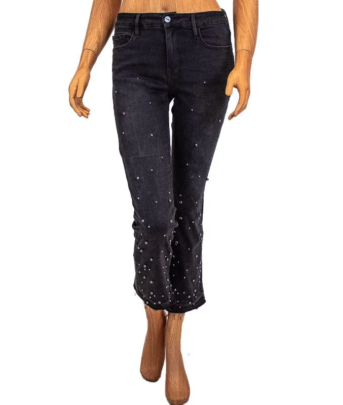 "Le Crop Mini Boot" Jeans Cozy Wide-Legged Jeans