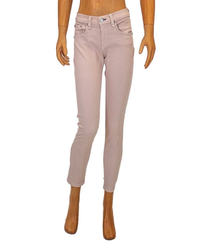 Pink Skinny Jeans Classic Slim Fit Jeans