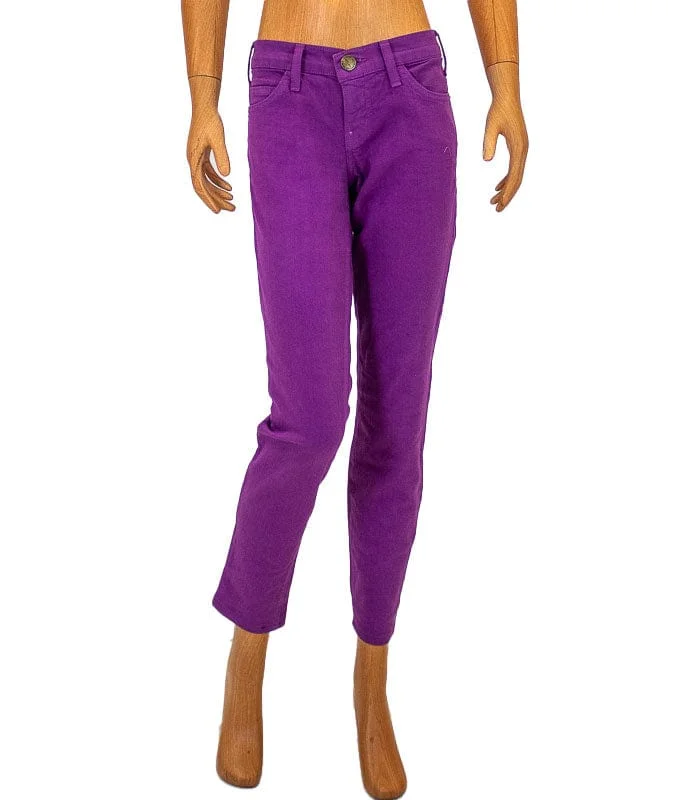 Purple Skinny Jeans Cozy Tencel Blend Denim Jeans