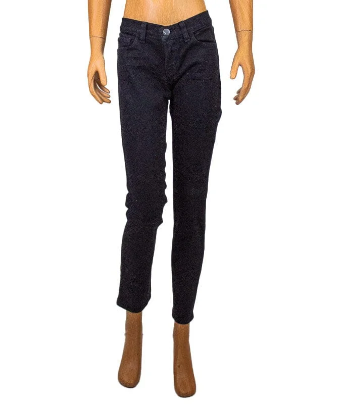 "Skinny Leg" Black Jeans Stylish Plus Size Denim Jeans