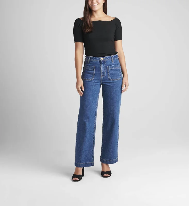 Sophia High Rise Wide Leg Jean In Berkeley Fashionable Bootcut Jeans