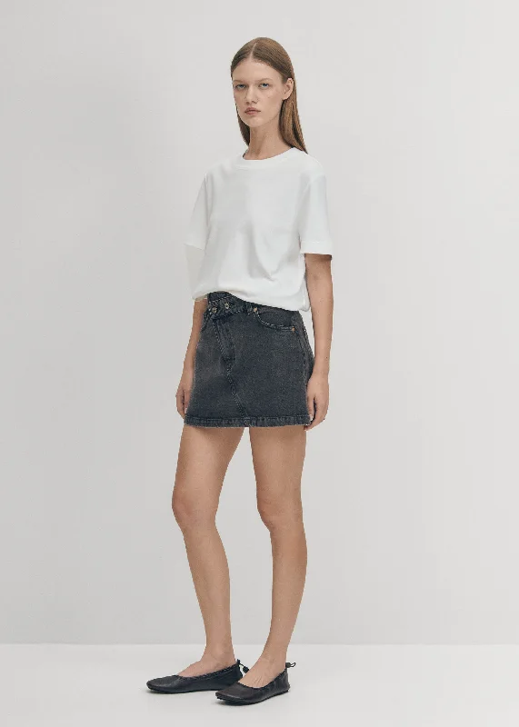 Boston Black Denim Skirt denim skirt casual