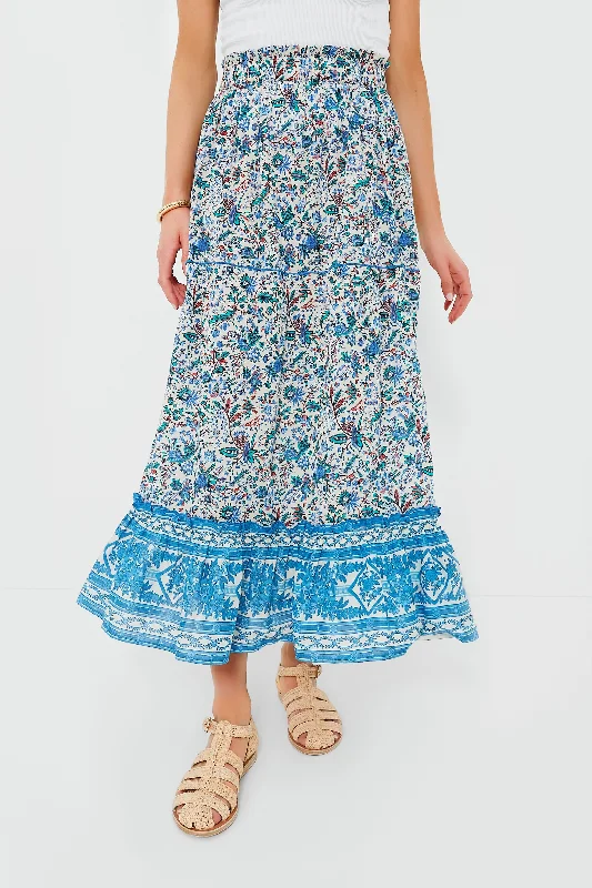 Cornflower Whimsy Prado Skirt modal blend skirt