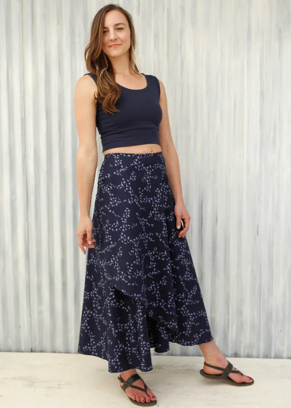 Sparrow Wrap Skirt (Custom Made) denim skirt classic