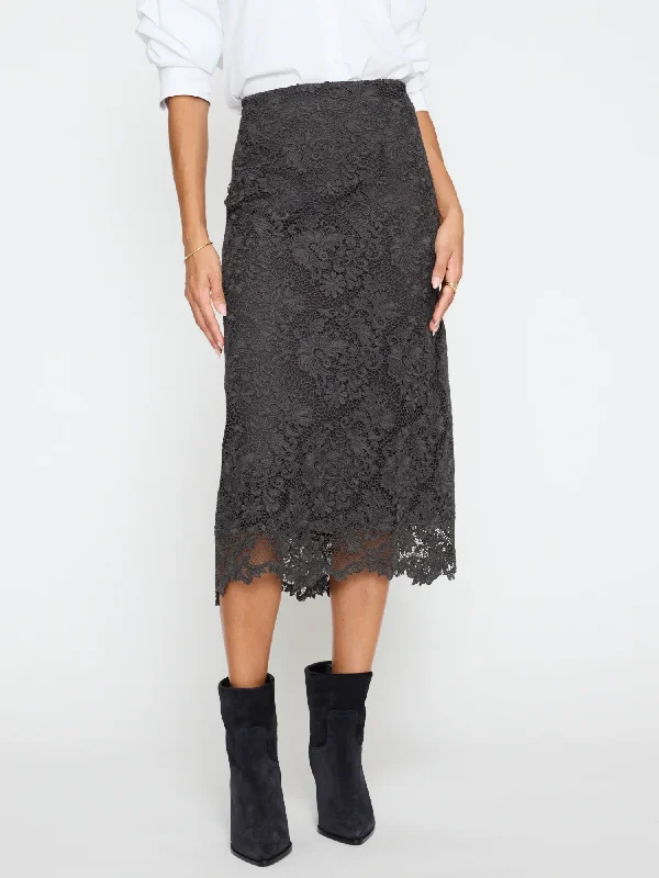 LCS4176h Brochu Walker Mara Lace Skirt leather skirt bold