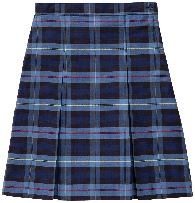 Plaid 41 Kick Pleat Skirt midi skirt versatile