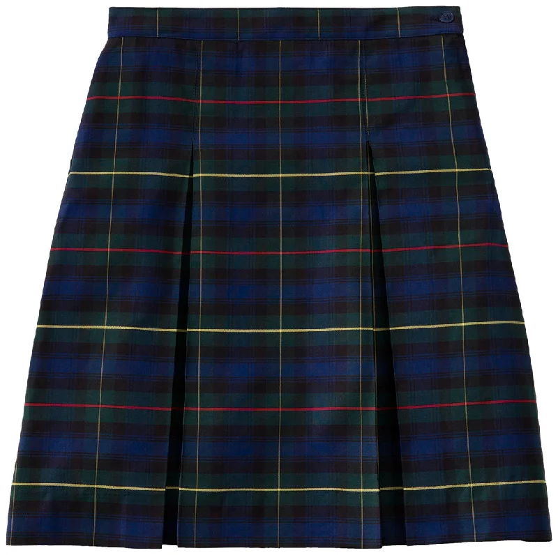 Plaid 55 Kick Pleat Skirt lace skirt intricate