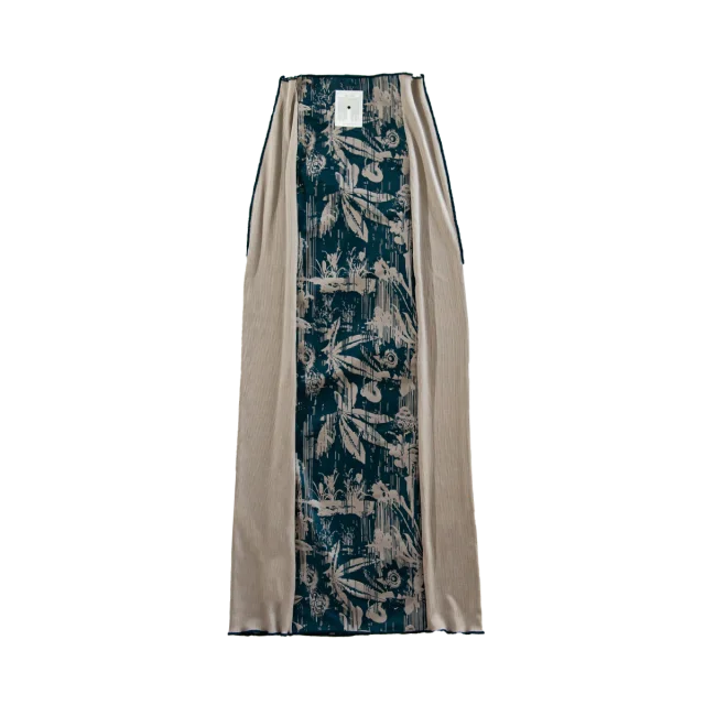 River long skirt / Greige【reversible】 wool skirt sturdy